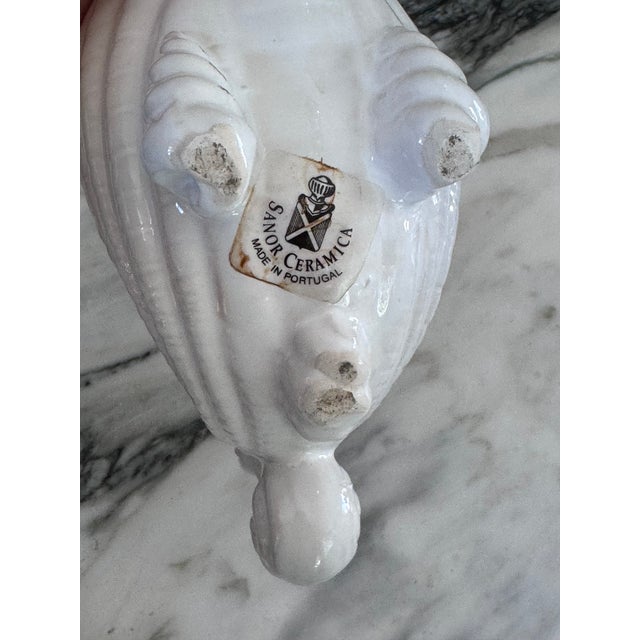 Ceramic Made in Portugal Snail Motif Petite Escargot Planter Cache Pot For Sale - Image 7 of 11