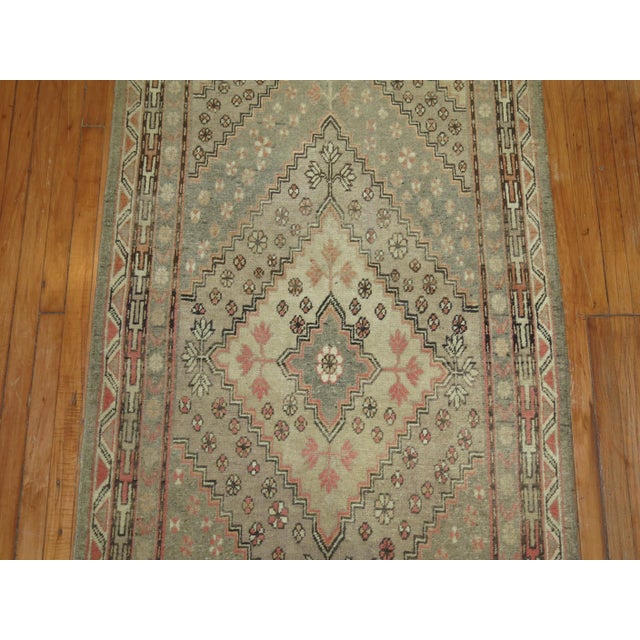 Rare Long Antique Khotan Runner For Sale - Image 4 of 6