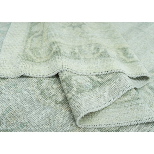 Turkish Oushak Antique Look Rug 8'7" x 10'4" #19346 For Sale In Houston - Image 6 of 8