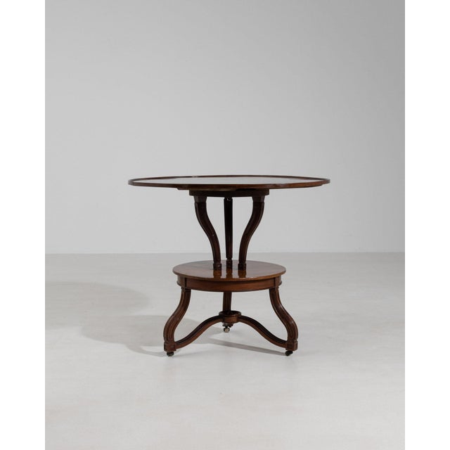 19th Century France Rich Mahogany Round Pedestal Center Table For Sale - Image 10 of 10