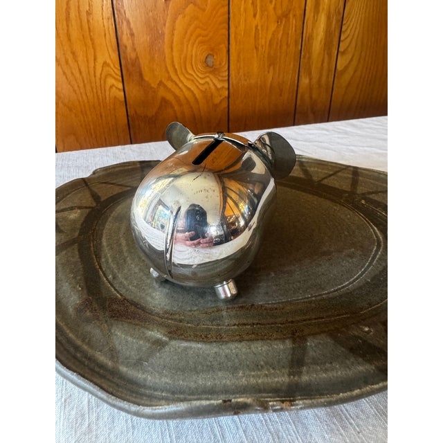 Mid-Century Modern Mid 20th Century Napier Silver Elephant Coin Bank For Sale - Image 3 of 11