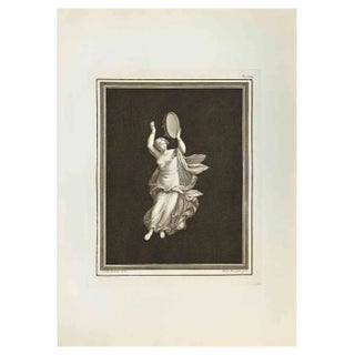Filippo Morghen, Player, Etching, 18th Century For Sale