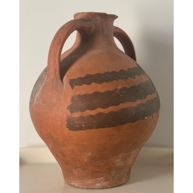 Baroque 18th Century Bridal Jug Red Picher "Cantaro" from Calanda, Spain Terracotta Vase For Sale - Image 3 of 18