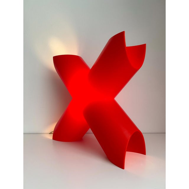 Cosi Come X Lamp in Red by Protocol Paris, 1990s For Sale - Image 12 of 12
