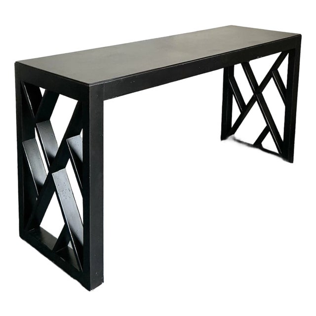 Vintage Regency Chinese Chippendale Console Table For Sale