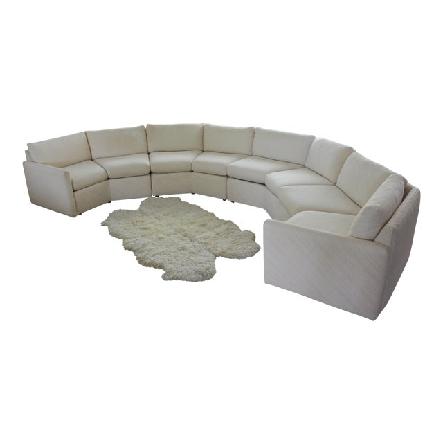 1980s Bernhardt Flair Octagonal Cream Sectional Sofa Chairish