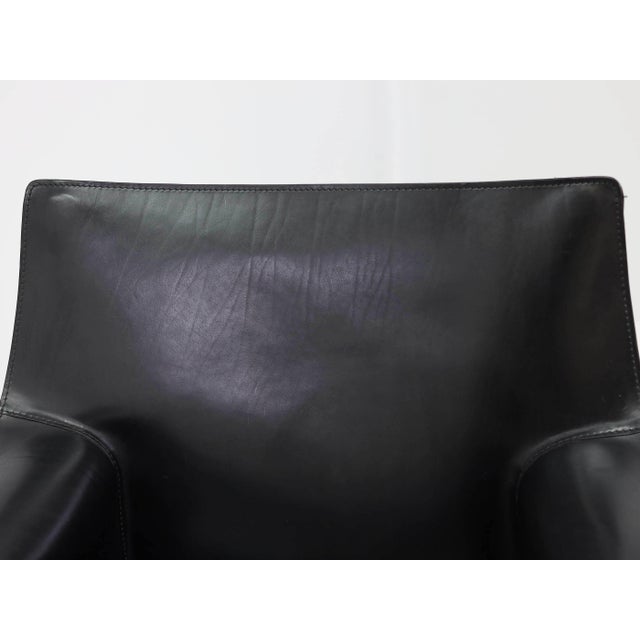 414 CAB MAXI Low Armchair by Mario Bellini for Cassina, 1977, Set of 2 For Sale - Image 10 of 12