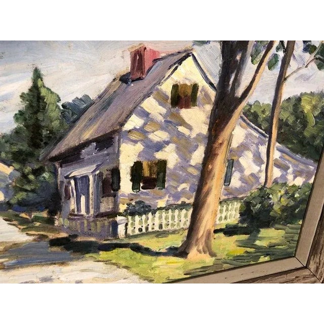 New England Summer Home Painting For Sale In New York - Image 6 of 13