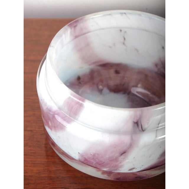 Glass Glass Bowl by Frantisek Koudelka for Glasswork Prachen, 1970s For Sale - Image 7 of 12