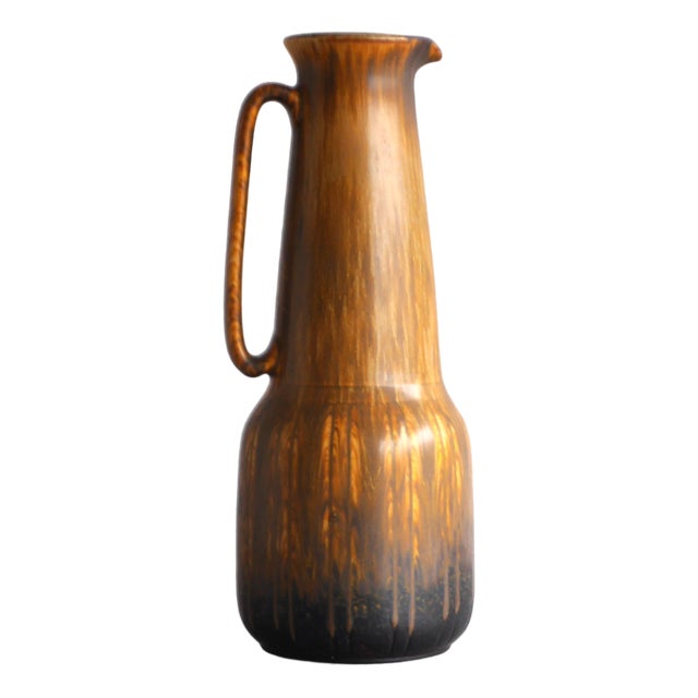 Mid-Century Modern Pottery Jug or Vase by Gunnar Nylund for for Rörstrand, Sweden, 1960s For Sale