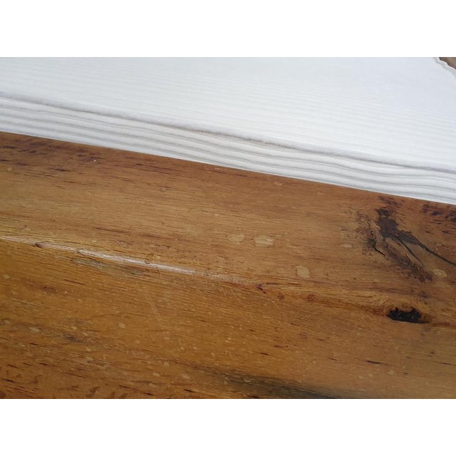 Brown Heavy Brutalist Wabisabi Oak Double Daybed, 1970s For Sale - Image 8 of 18