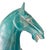 Large Vintage Turquoise Ceramic Terracotta Asian Horse Sculpture For Sale In Salt Lake City - Image 6 of 11