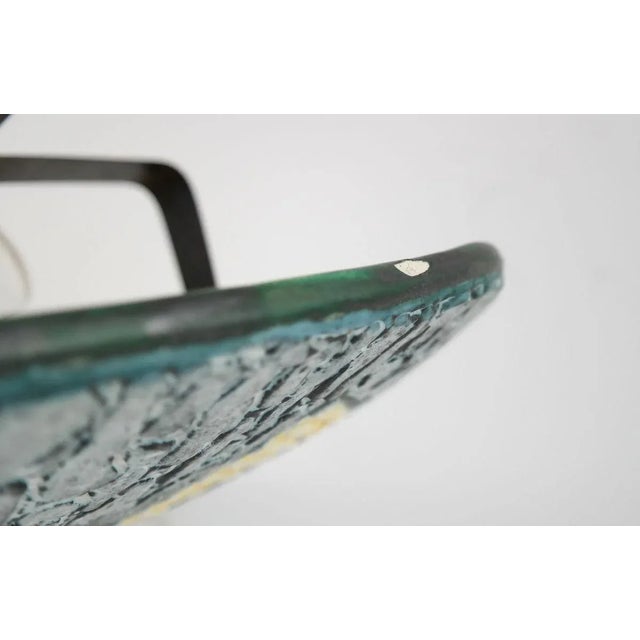 Ceramic Mid-Century Cortina Glaze Ceramic Wall Light with Windmill Motive, 1970s For Sale - Image 7 of 8