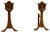 19th Century Brass Fire Dogs, 1890s, Set of 2 For Sale