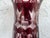 This striking Bohemian Egermann ruby cut-to-clear vase features classic 19th-century revival motifs, including stipple-...