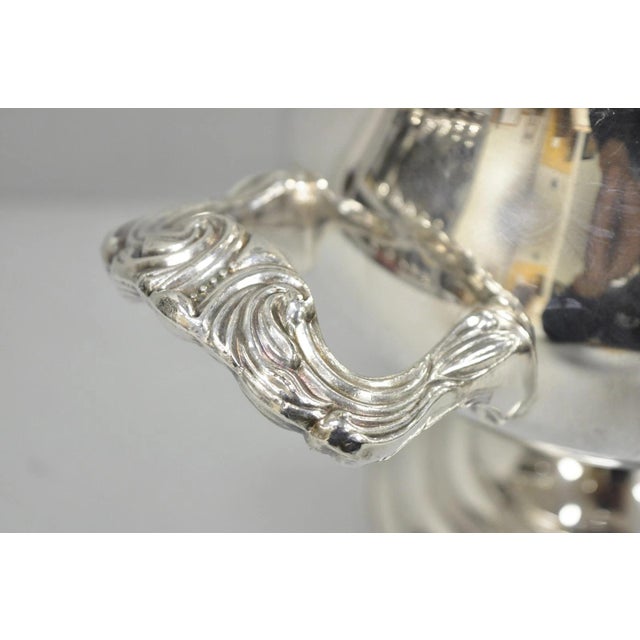 Vintage Sheridan Silver Plated Trophy Cup Urn Champagne Chiller Ice Bucket For Sale - Image 4 of 16