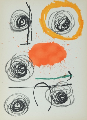Joan Miro, Obra Inedita Recent VI, Lithograph