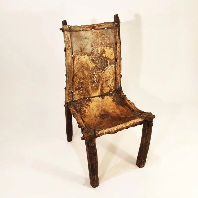 Early 20th Century Sculptural Ethiopian Chair For Sale - Image 3 of 13