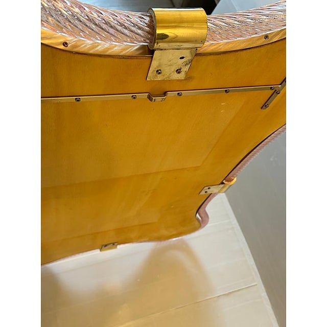 Contemporary Scenographic Pink and Gold Mirror by Simoeng For Sale - Image 3 of 11