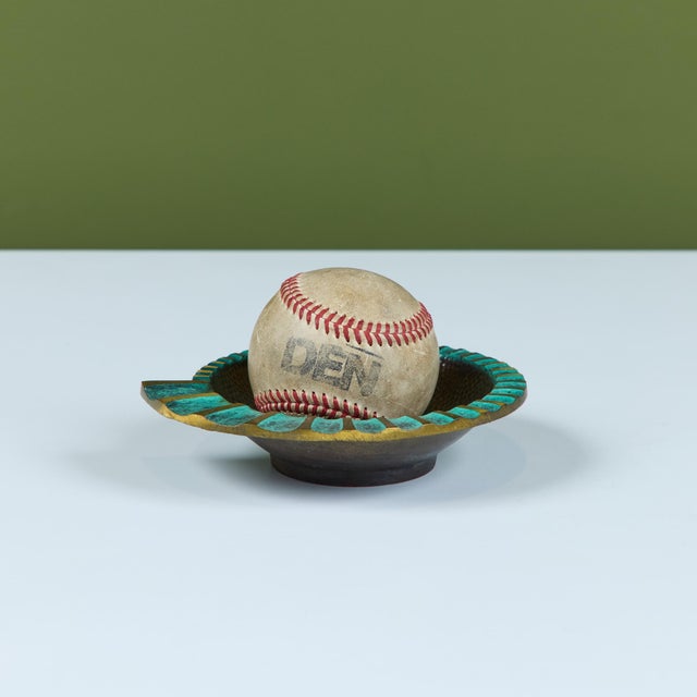 Mid-Century Modern Pal-Bell Ashtray in Cast Bronze by Maurice Ascalon For Sale - Image 3 of 12
