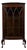 Small Antique Mahogany Display Cabinet, 1900s For Sale