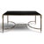 Neoclassical Coffee Table in Brass and Black Glass, 1960s For Sale - Image 9 of 9