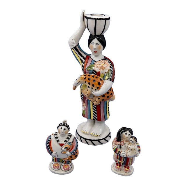 Rare HTF Villeroy & Boch Benedikt and Friends Ipanema Candle Holder, Salt and Pepper Set For Sale