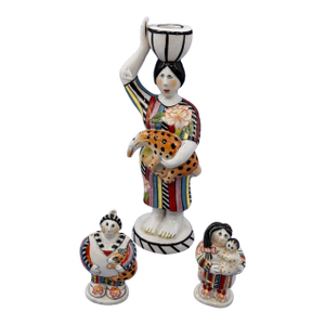 Rare HTF Villeroy & Boch Benedikt and Friends Ipanema Candle Holder, Salt and Pepper Set