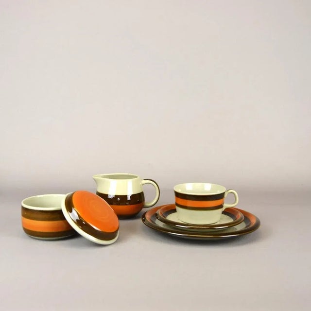 Vintage Annika Coffee Service by Marianne Westman for Rörstrand, 1970s, Set of 14 For Sale - Image 6 of 9