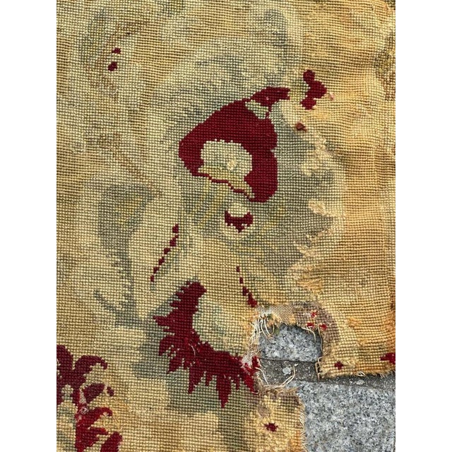 French Needlepoint Chair Cover Tapestry, 1890s For Sale - Image 9 of 18