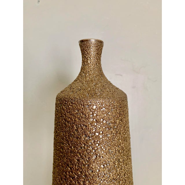 Contemporary 27" Global Views Organic Modern Textured Bottle Vase For Sale - Image 3 of 8