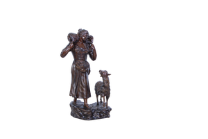 Vincenzo Cinque, Shepherdess, 19th Century, Bronze