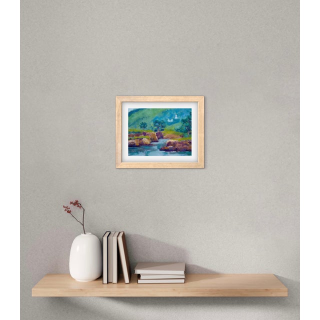 Modern Impressionist Coastal Seascape, Original Oil Painting For Sale - Image 11 of 12