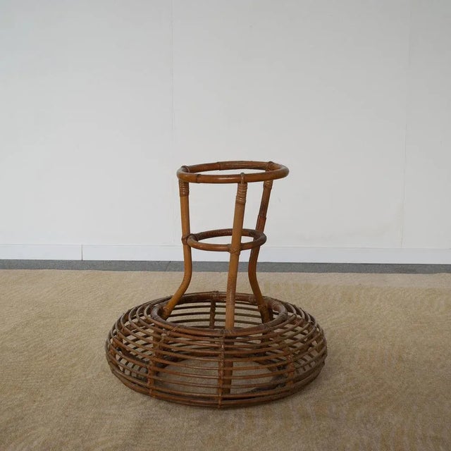 Wood Bamboo Vases Holder For Sale - Image 7 of 8