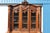 French Extremely Rare Pair of Carved Oak Louis XIV Style French Oak Vitrines C1890 For Sale - Image 3 of 7