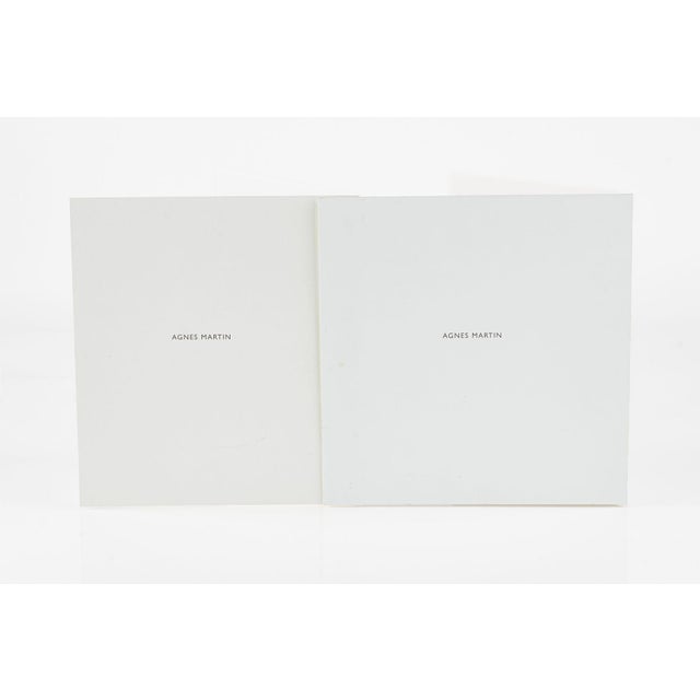 Mid-Century Modern Agnes Martin Limited Edition Lithograph Print Set of 10, Minimalist Abstract Wall Art, 1990s For Sale - Image 3 of 18