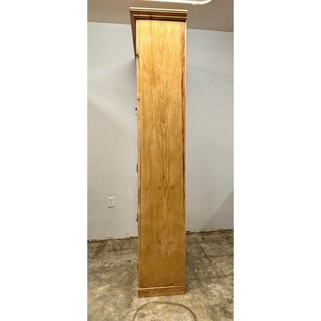 19th Century 19th Century Antique English Pine Housekeepers Cabinet For Sale - Image 5 of 10