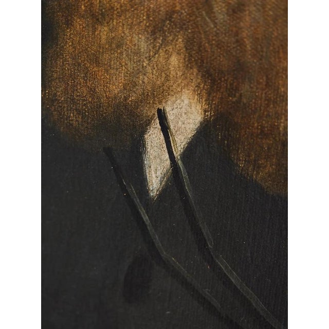 Unknon Artist, Man and Woman Portraits, Oil on Canvas, Framed, Set of 2 For Sale - Image 11 of 18