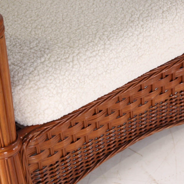 Rattan Living Room Set, 1970s, Set of 3 For Sale - Image 10 of 18