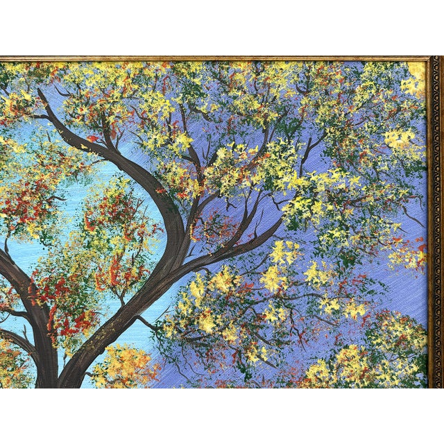 Original Signed and Framed Primitive Outsider Art Acrylic on Canvas by Ernie Faragoi (Florida, Present Day) For Sale In West Palm - Image 6 of 12