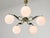 Mid-Century Modern Italian Brass and Opaline Chandelier, 1960 For Sale - Image 11 of 18