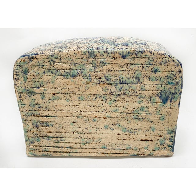 Hand-Built Glazed Ceramic Jewelry Box With Drawers, Florida Artist Rexx Fischer For Sale - Image 10 of 10