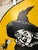 1950s VTG 36" XL Halloween Flying Witch Cardboard Wall Decor Store Display For Sale - Image 5 of 9