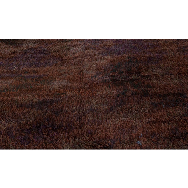Brown Doris Leslie Blau Vintage Swedish Rya Rug For Sale - Image 8 of 9