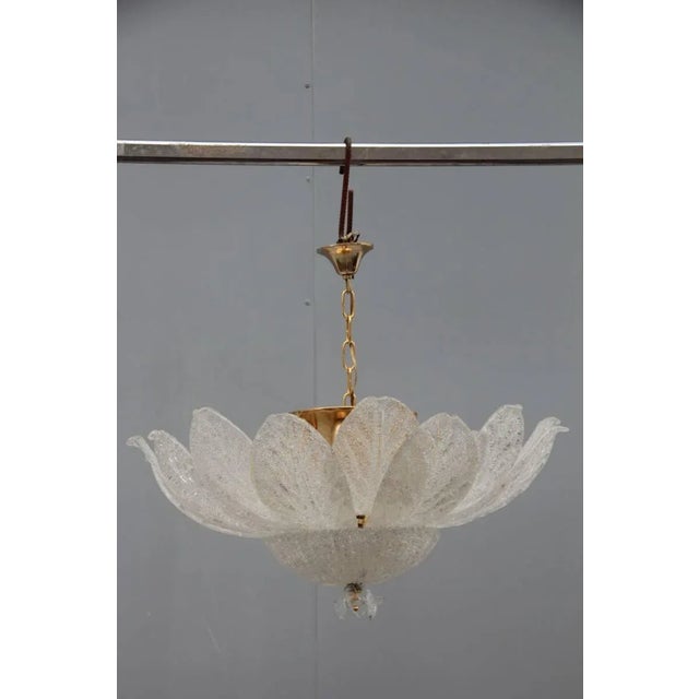 Metal Italian Murano Glass Chandelier, 1970s For Sale - Image 7 of 11