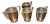 Milk Jugs by Gio Ponti for Fratelli Calderoni, 1959, Set of 4 For Sale