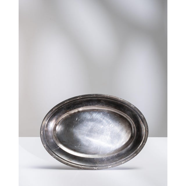 Mid 20th Century France Gray Silver Plate For Sale - Image 4 of 15
