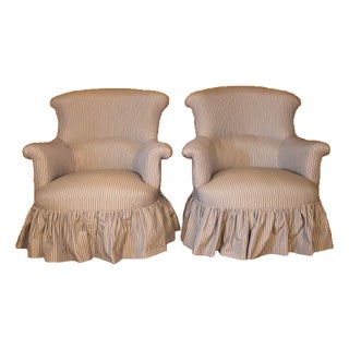 Pair of French Napoleon III Chairs C. 1860 For Sale