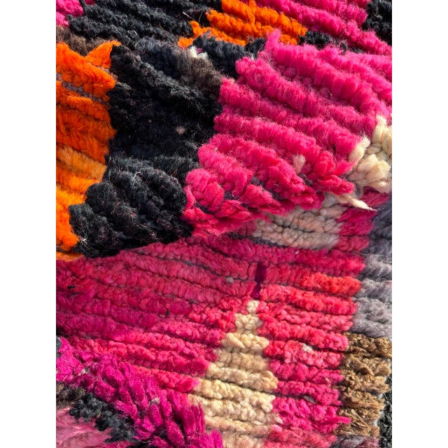 21st Century Pink Berber Moroccan Runner Hallway Rug For Sale - Image 6 of 7