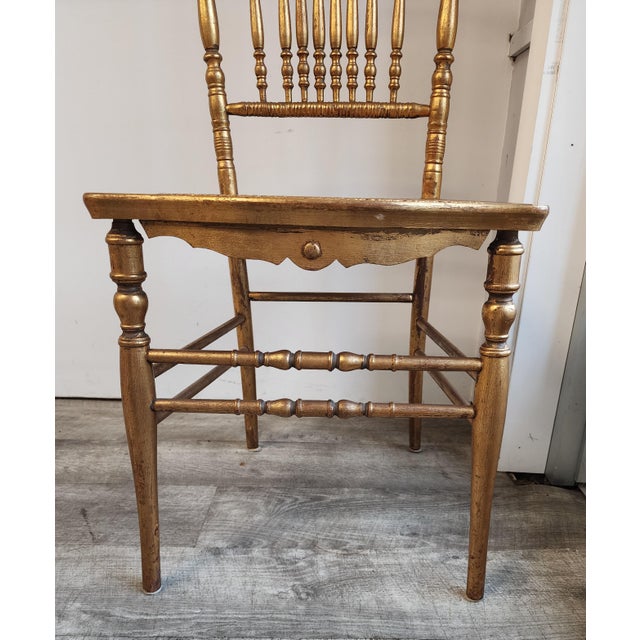 Late 19th Century 19th C. Faux Bamboo & Cane Ballroom Chairs - Set of 6 For Sale - Image 5 of 18